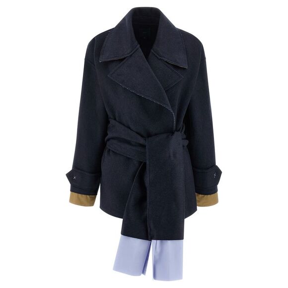 Maison Jejia Women Cashmere Wool Coat - Picture 1 of 4
